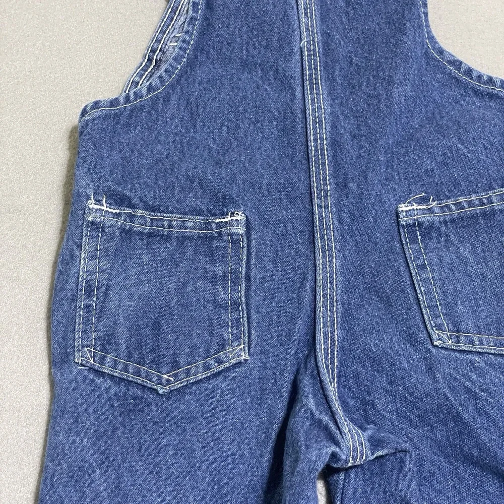 Vintage Overalls Youth Made in USA Toddler Bibs‎ Denim Jumper Western Kids*